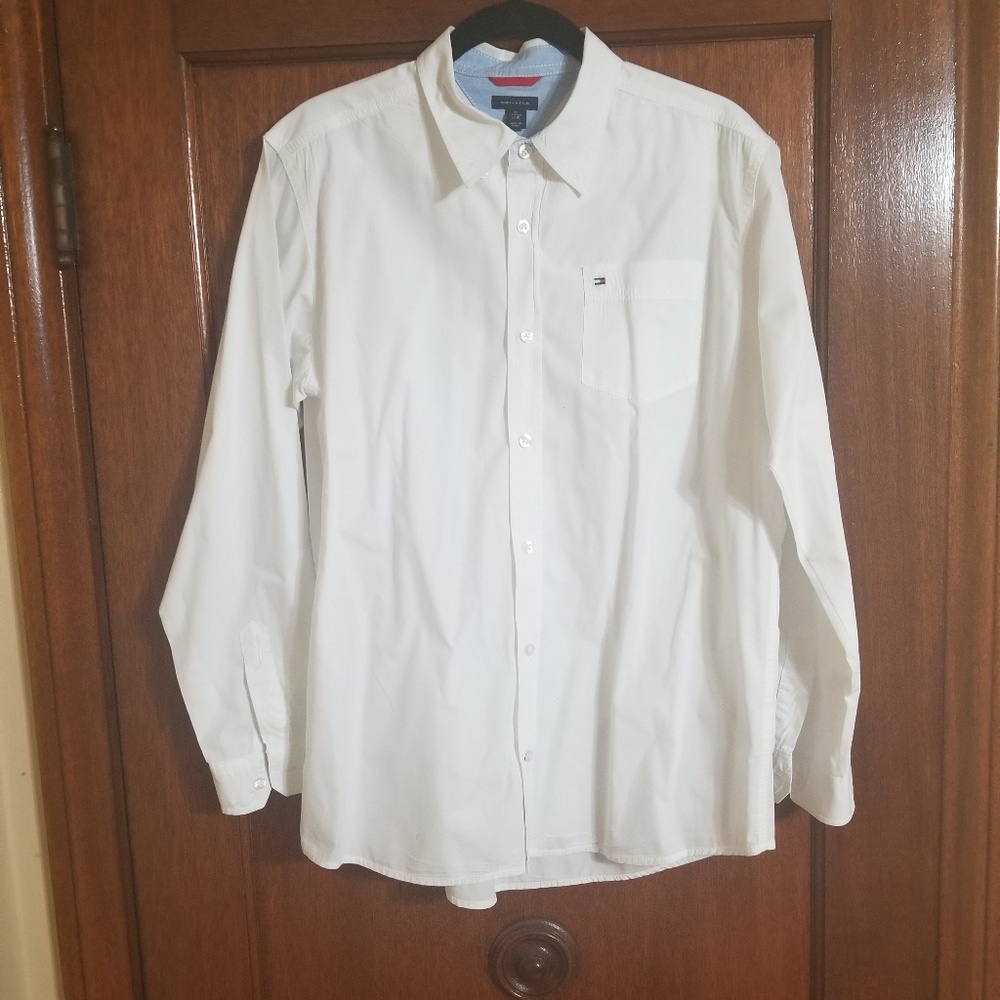 Tommy Hilfiger white button down shirt